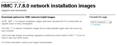 HMC v7.7.8.0 release pulled from FixCentral - 2
